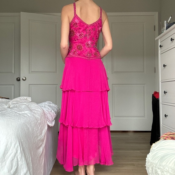 Vintage beaded scala formal dress - Picture 2 of 4